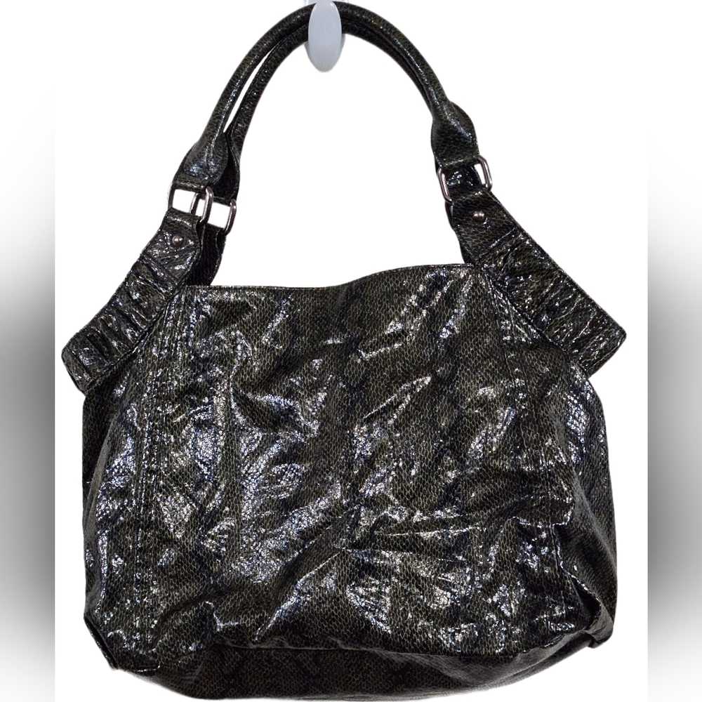 Snake Print Hobo Handbag